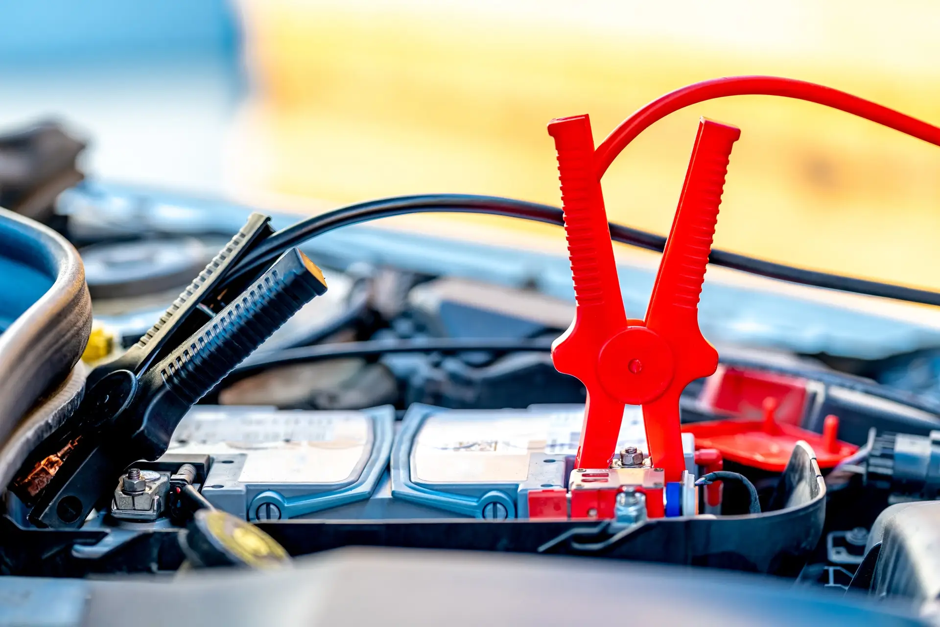 How To JumpStart a Car Without Another Car? starting the car using the starter cables